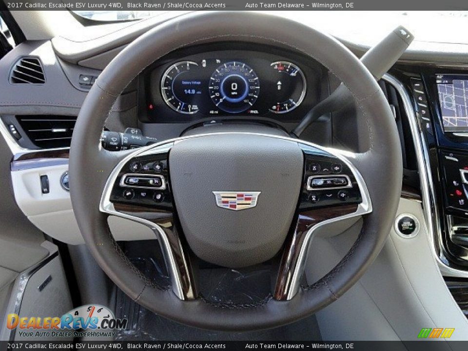 2017 Cadillac Escalade ESV Luxury 4WD Steering Wheel Photo #23