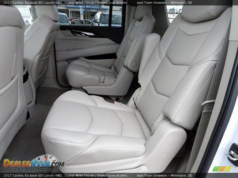 Rear Seat of 2017 Cadillac Escalade ESV Luxury 4WD Photo #11