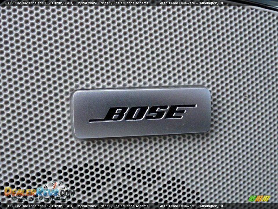 2017 Cadillac Escalade ESV Luxury 4WD Crystal White Tricoat / Shale/Cocoa Accents Photo #14
