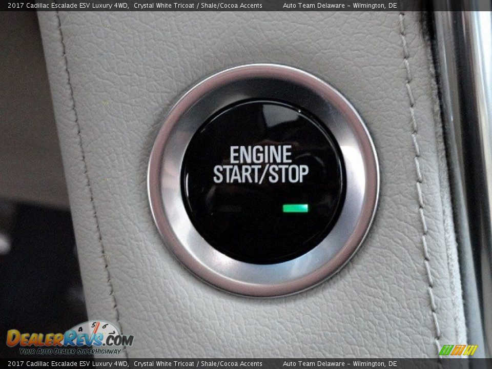 2017 Cadillac Escalade ESV Luxury 4WD Crystal White Tricoat / Shale/Cocoa Accents Photo #22