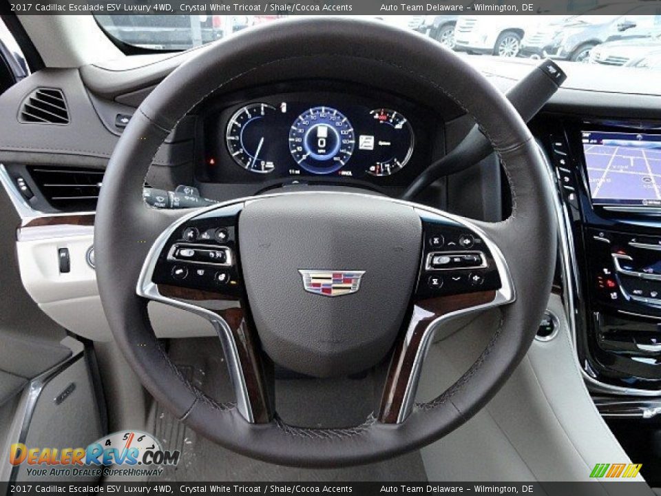 2017 Cadillac Escalade ESV Luxury 4WD Steering Wheel Photo #23