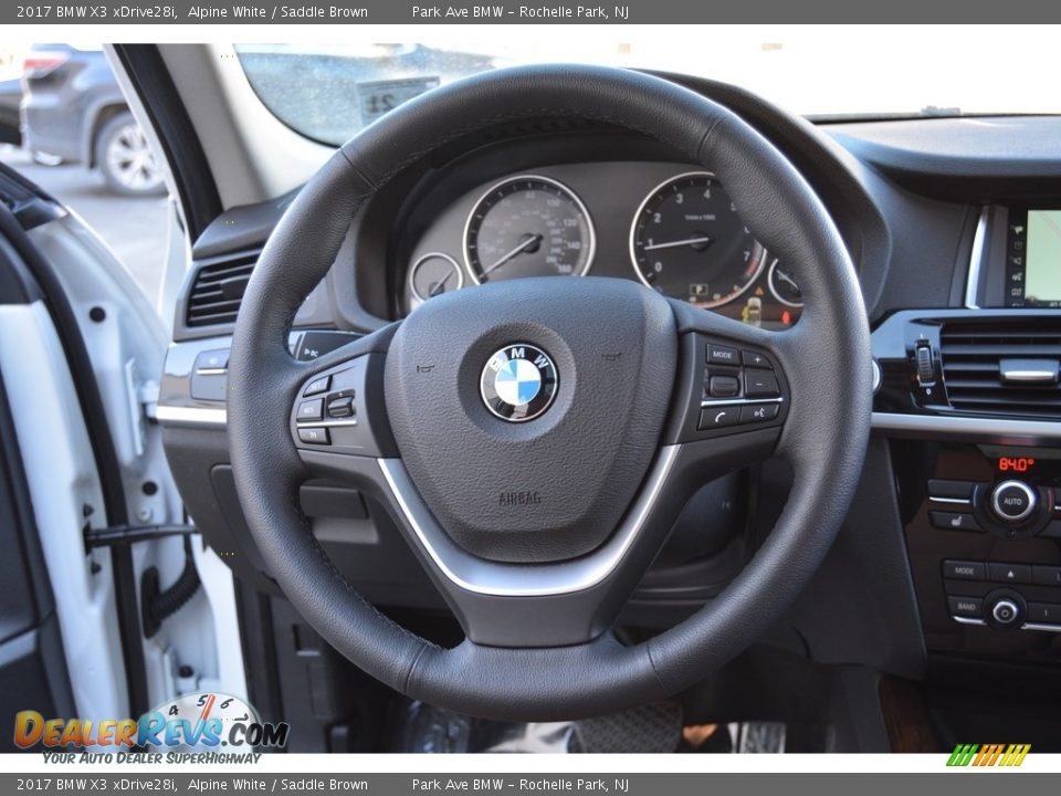 2017 BMW X3 xDrive28i Alpine White / Saddle Brown Photo #18