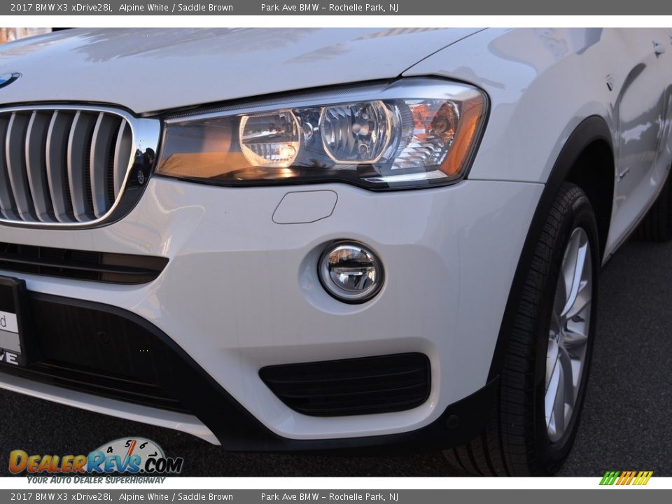 2017 BMW X3 xDrive28i Alpine White / Saddle Brown Photo #31