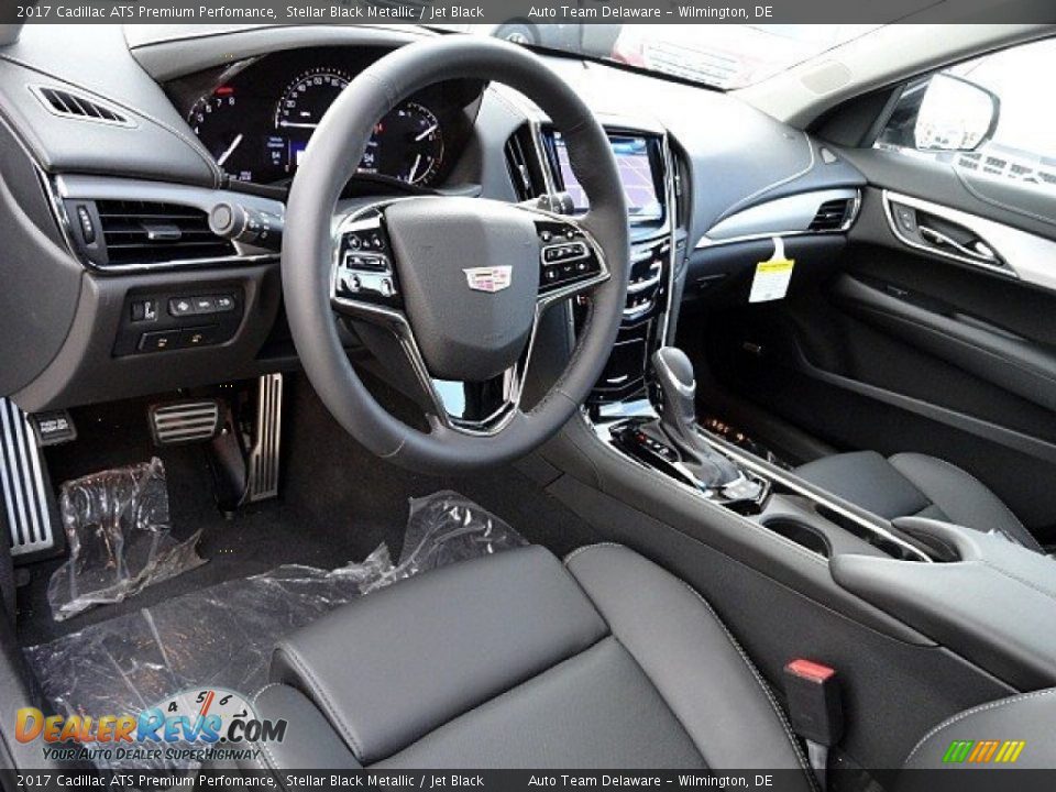 Jet Black Interior - 2017 Cadillac ATS Premium Perfomance Photo #15