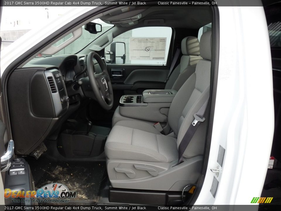 Jet Black Interior - 2017 GMC Sierra 3500HD Regular Cab 4x4 Dump Truck Photo #6