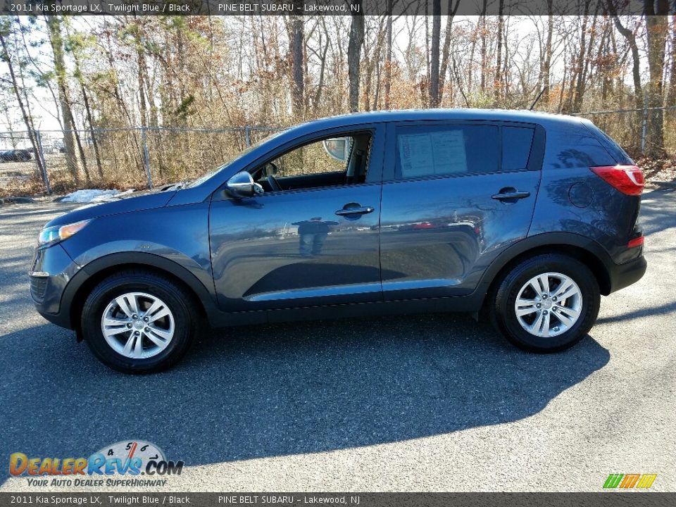 2011 Kia Sportage LX Twilight Blue / Black Photo #12