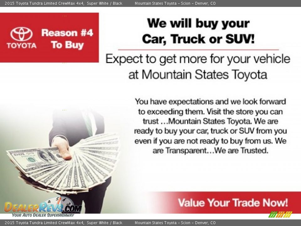 Dealer Info of 2015 Toyota Tundra Limited CrewMax 4x4 Photo #23