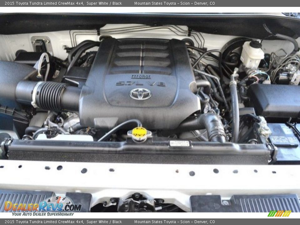 2015 Toyota Tundra Limited CrewMax 4x4 Super White / Black Photo #28