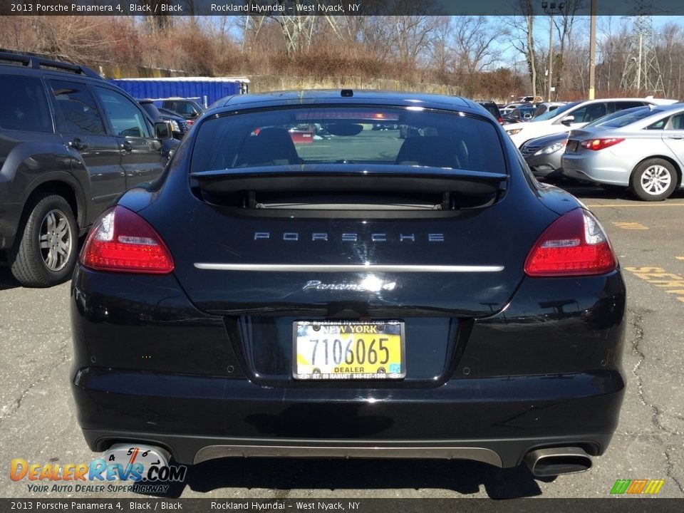 2013 Porsche Panamera 4 Black / Black Photo #5