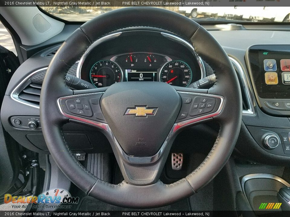 2016 Chevrolet Malibu LT Nightfall Gray Metallic / Jet Black Photo #21