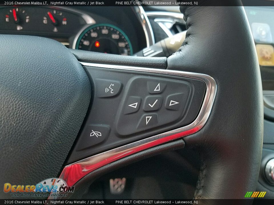 2016 Chevrolet Malibu LT Nightfall Gray Metallic / Jet Black Photo #24