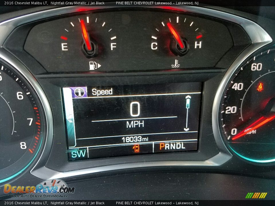 2016 Chevrolet Malibu LT Nightfall Gray Metallic / Jet Black Photo #25