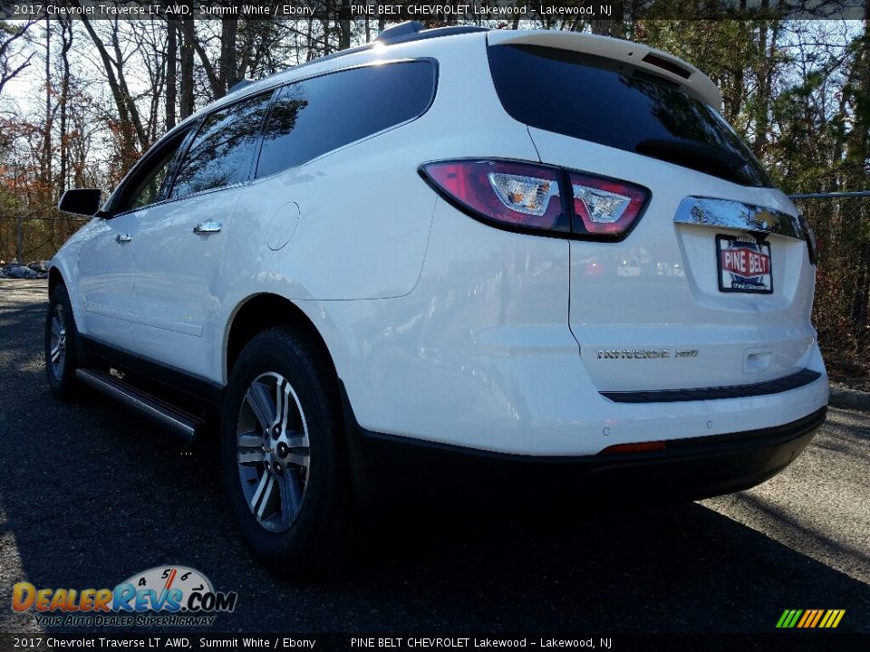 2017 Chevrolet Traverse LT AWD Summit White / Ebony Photo #4