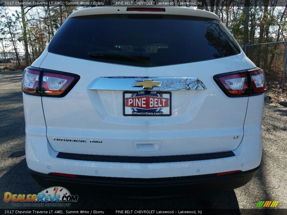 2017 Chevrolet Traverse LT AWD Summit White / Ebony Photo #5