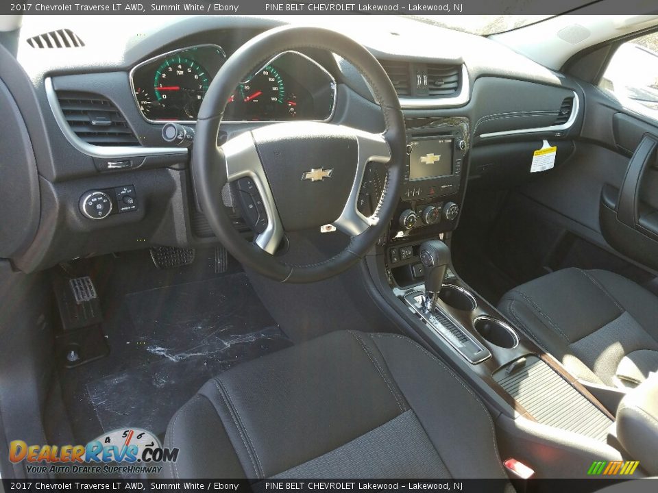 2017 Chevrolet Traverse LT AWD Summit White / Ebony Photo #9