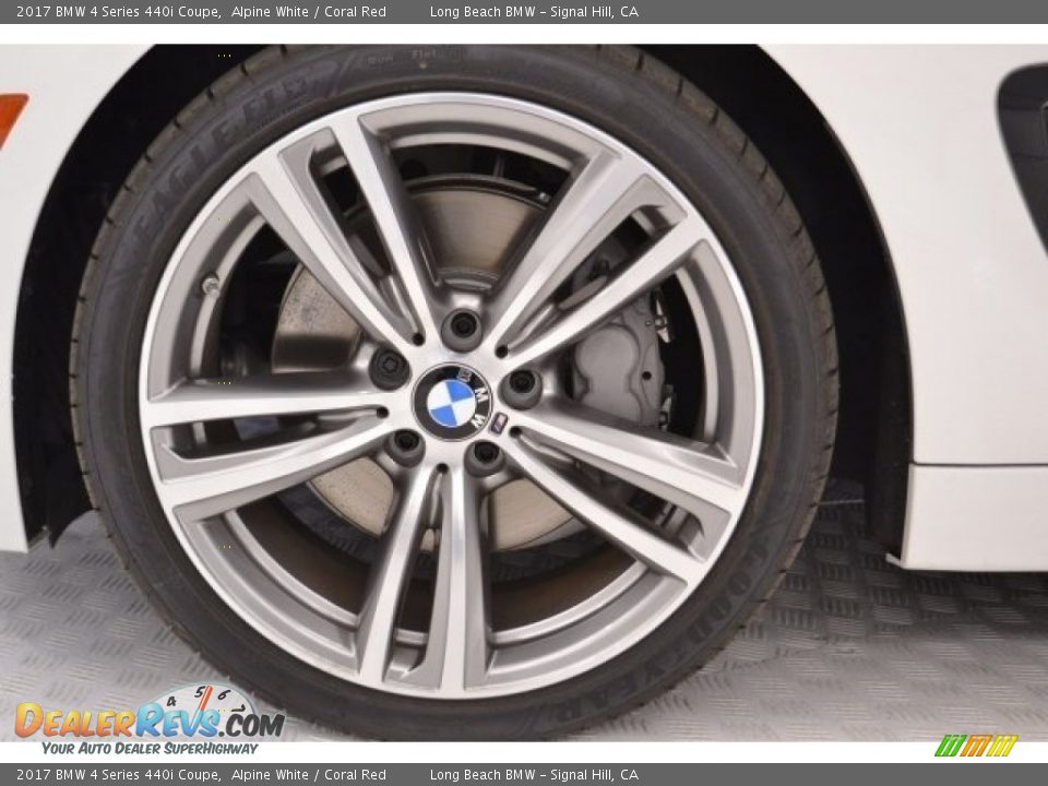 2017 BMW 4 Series 440i Coupe Alpine White / Coral Red Photo #9