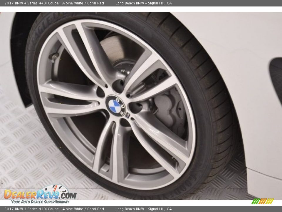 2017 BMW 4 Series 440i Coupe Alpine White / Coral Red Photo #10