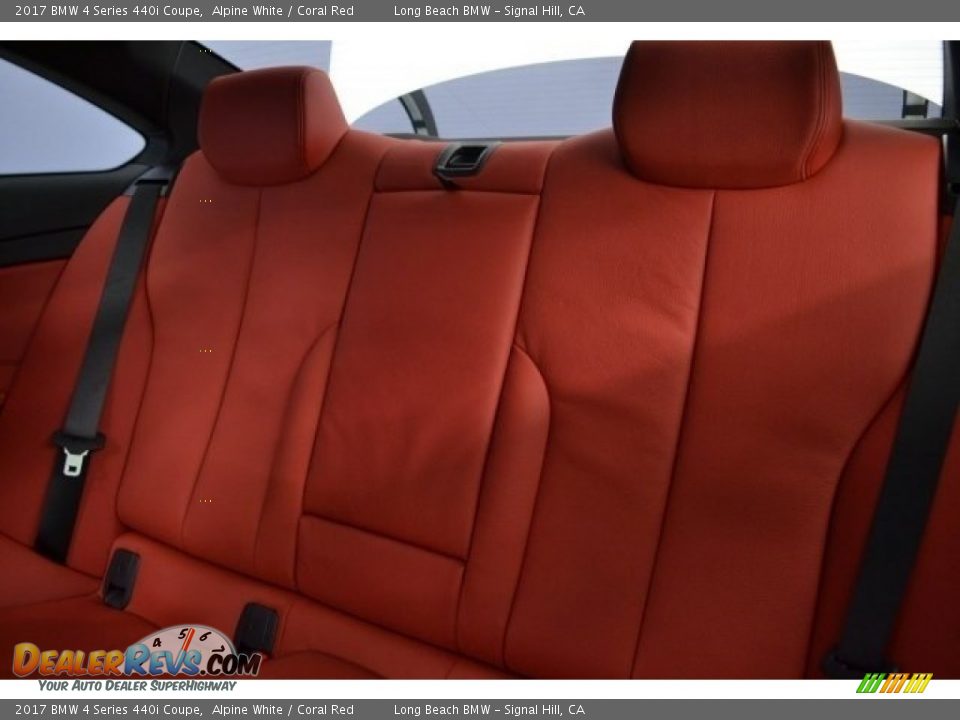 2017 BMW 4 Series 440i Coupe Alpine White / Coral Red Photo #13