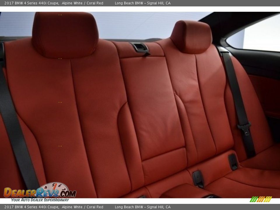2017 BMW 4 Series 440i Coupe Alpine White / Coral Red Photo #18