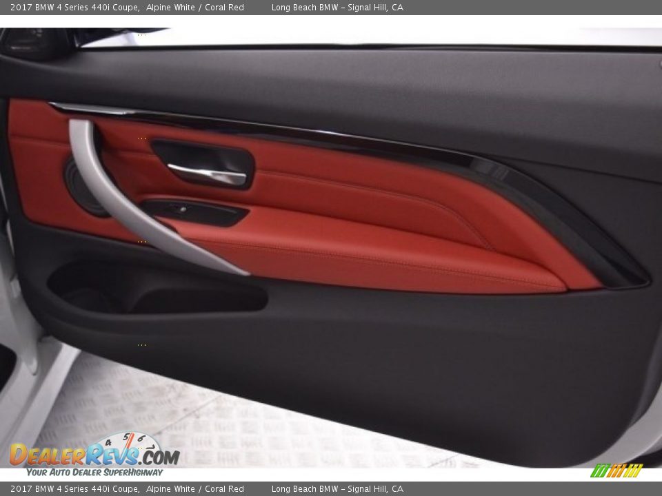2017 BMW 4 Series 440i Coupe Alpine White / Coral Red Photo #20