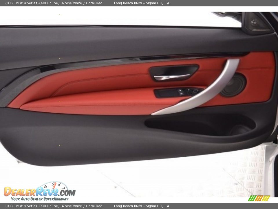 2017 BMW 4 Series 440i Coupe Alpine White / Coral Red Photo #21