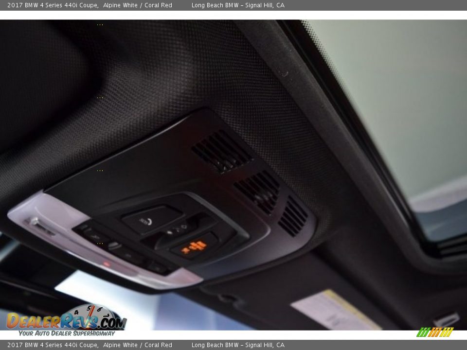 2017 BMW 4 Series 440i Coupe Alpine White / Coral Red Photo #25