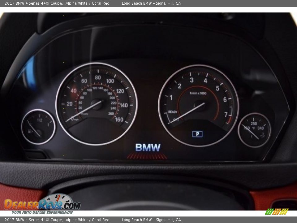 2017 BMW 4 Series 440i Coupe Alpine White / Coral Red Photo #26