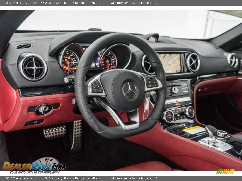 Dashboard of 2017 Mercedes-Benz SL 550 Roadster Photo #5