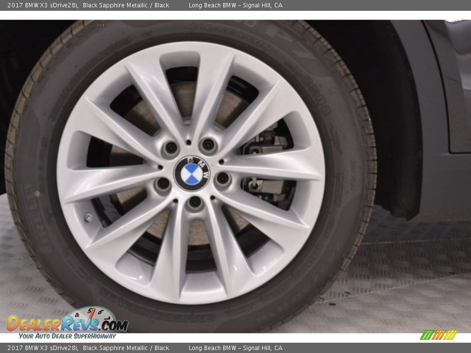 2017 BMW X3 sDrive28i Black Sapphire Metallic / Black Photo #9