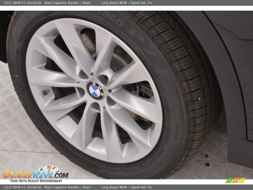 2017 BMW X3 sDrive28i Black Sapphire Metallic / Black Photo #10
