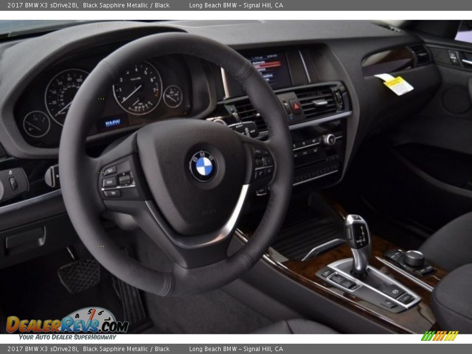 2017 BMW X3 sDrive28i Black Sapphire Metallic / Black Photo #11