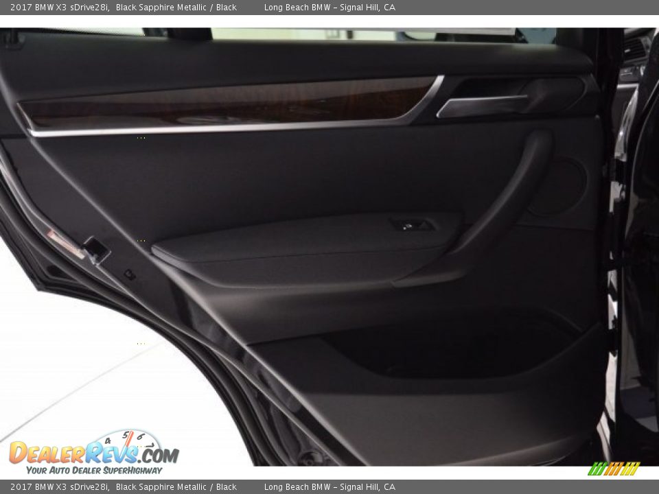 2017 BMW X3 sDrive28i Black Sapphire Metallic / Black Photo #20