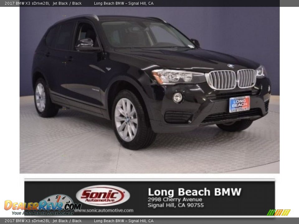 2017 BMW X3 sDrive28i Jet Black / Black Photo #1