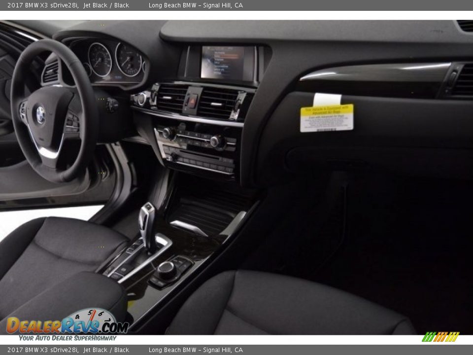 2017 BMW X3 sDrive28i Jet Black / Black Photo #16