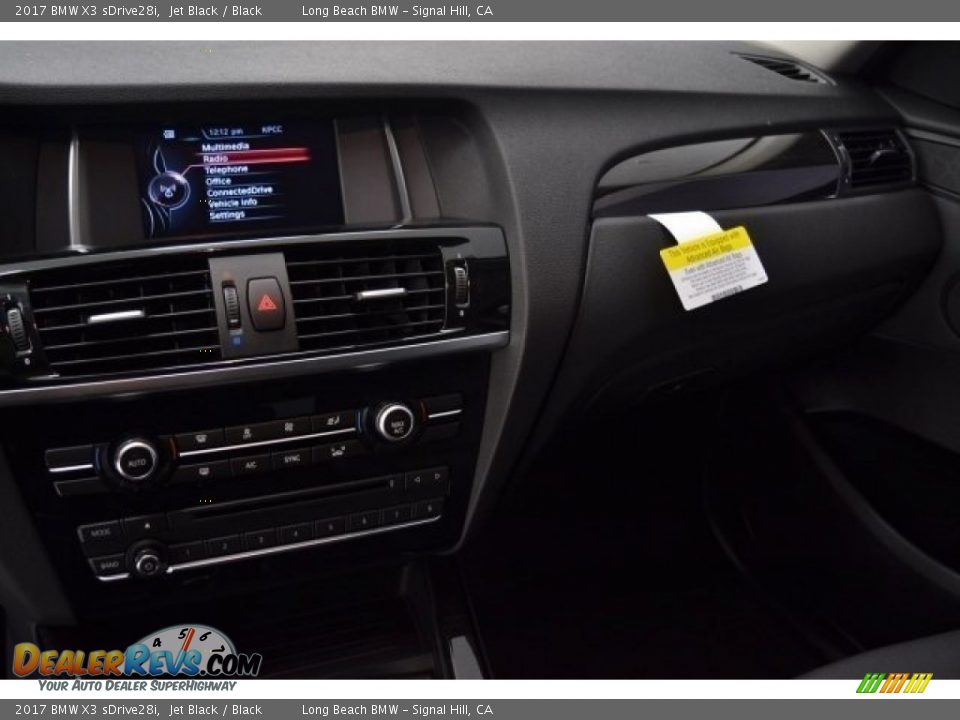 2017 BMW X3 sDrive28i Jet Black / Black Photo #23