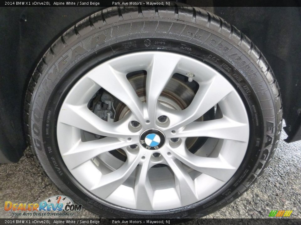 2014 BMW X1 xDrive28i Alpine White / Sand Beige Photo #35