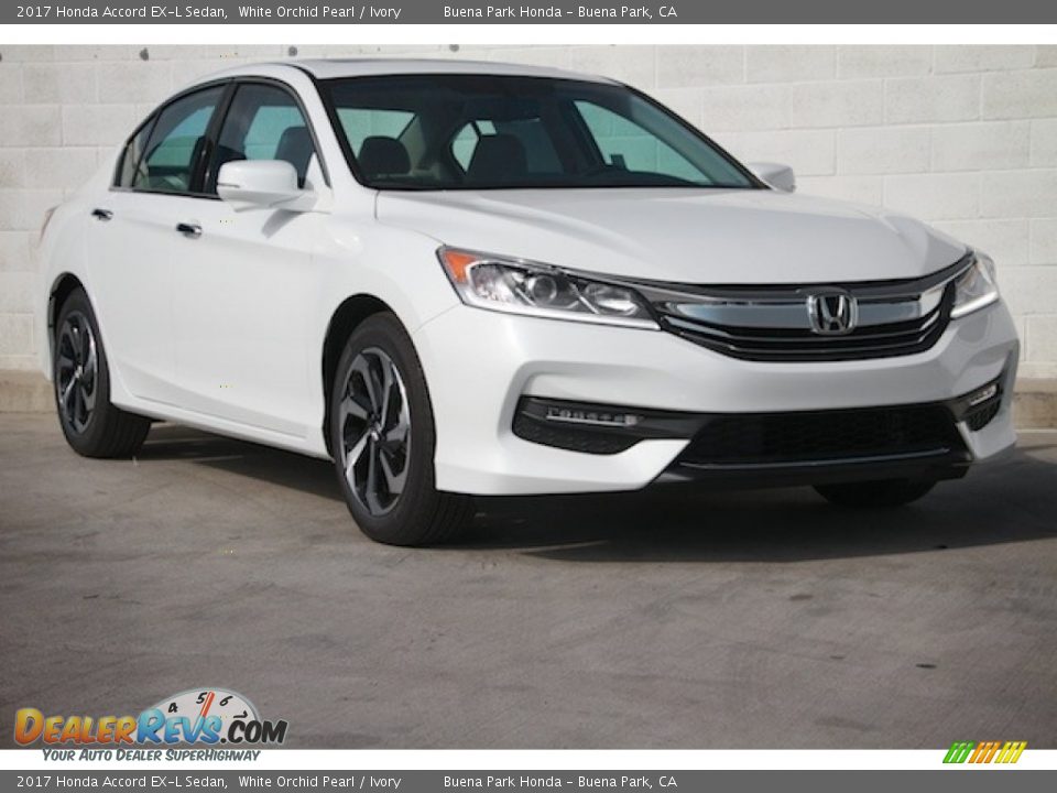 2017 Honda Accord EX-L Sedan White Orchid Pearl / Ivory Photo #1