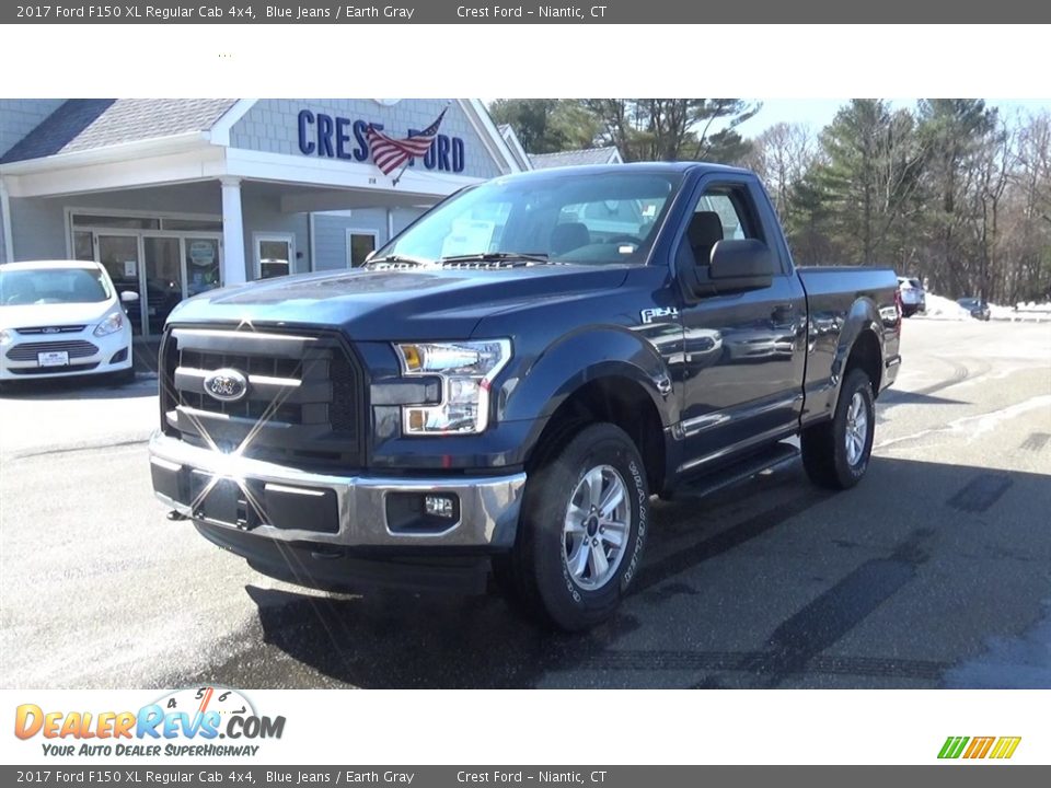 2017 Ford F150 XL Regular Cab 4x4 Blue Jeans / Earth Gray Photo #3