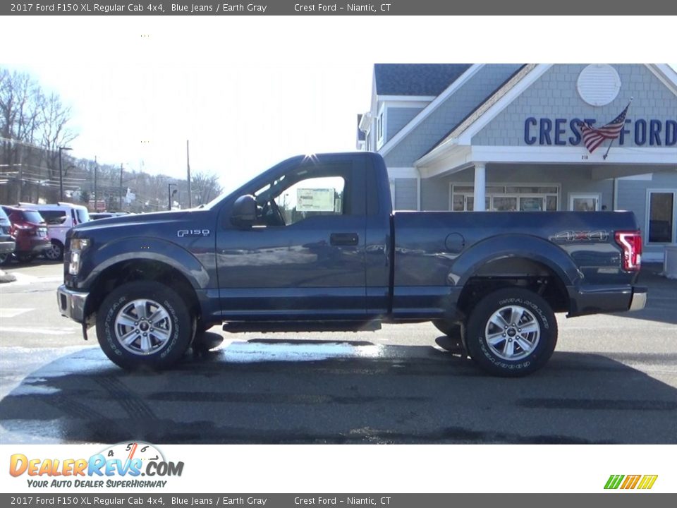 2017 Ford F150 XL Regular Cab 4x4 Blue Jeans / Earth Gray Photo #4