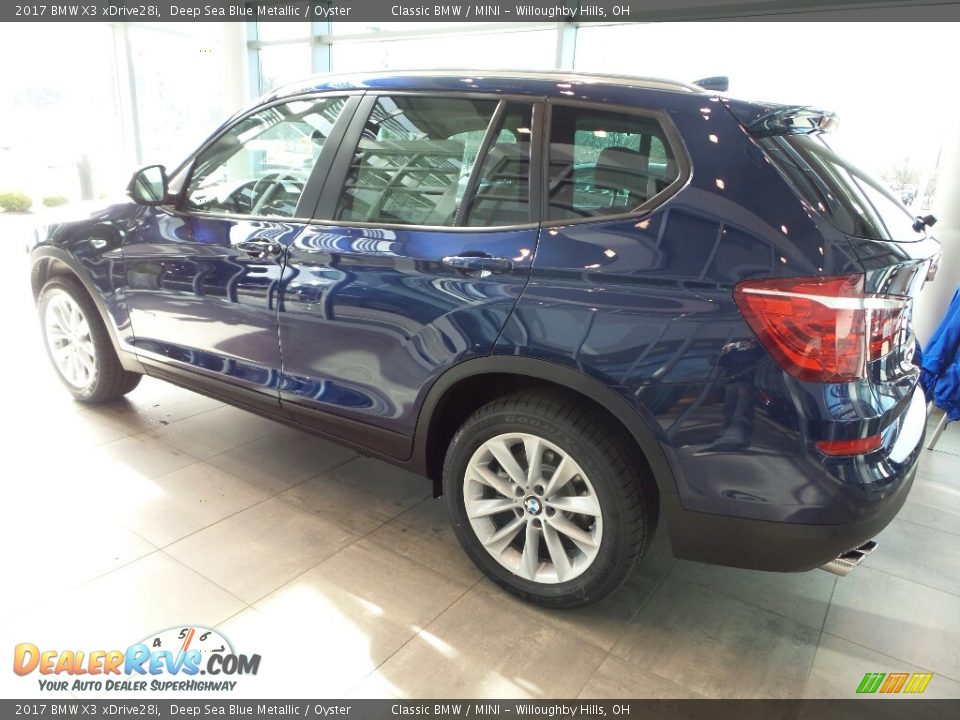 2017 BMW X3 xDrive28i Deep Sea Blue Metallic / Oyster Photo #2
