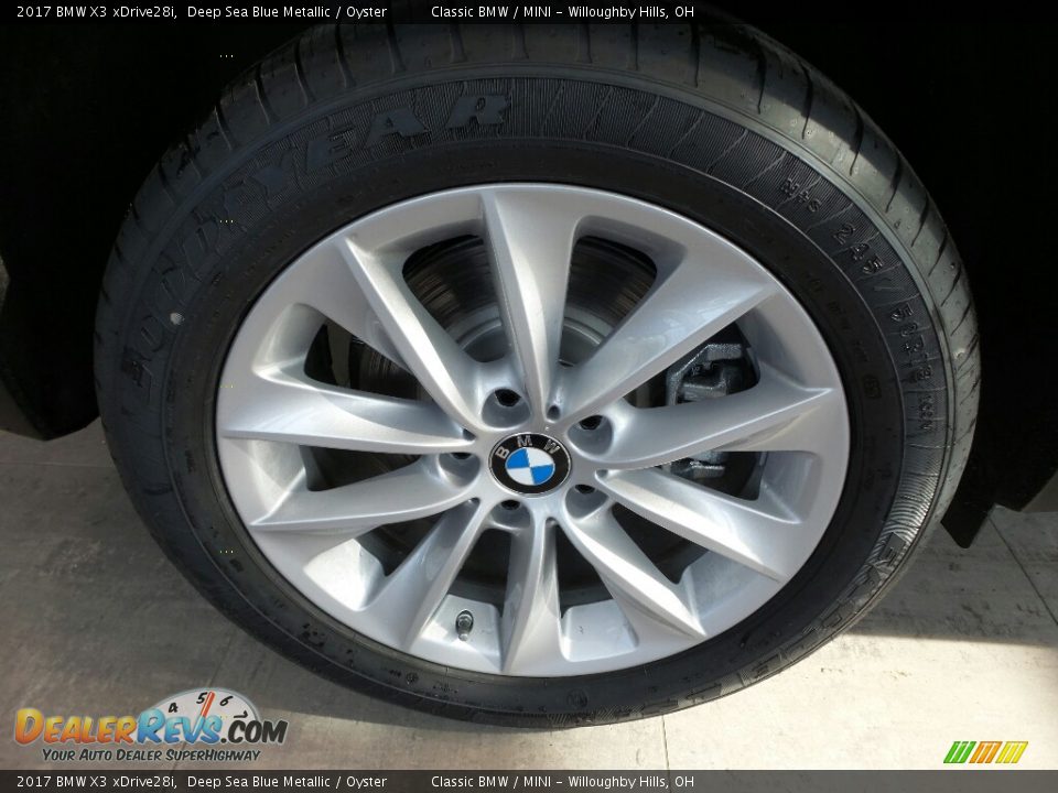 2017 BMW X3 xDrive28i Deep Sea Blue Metallic / Oyster Photo #4