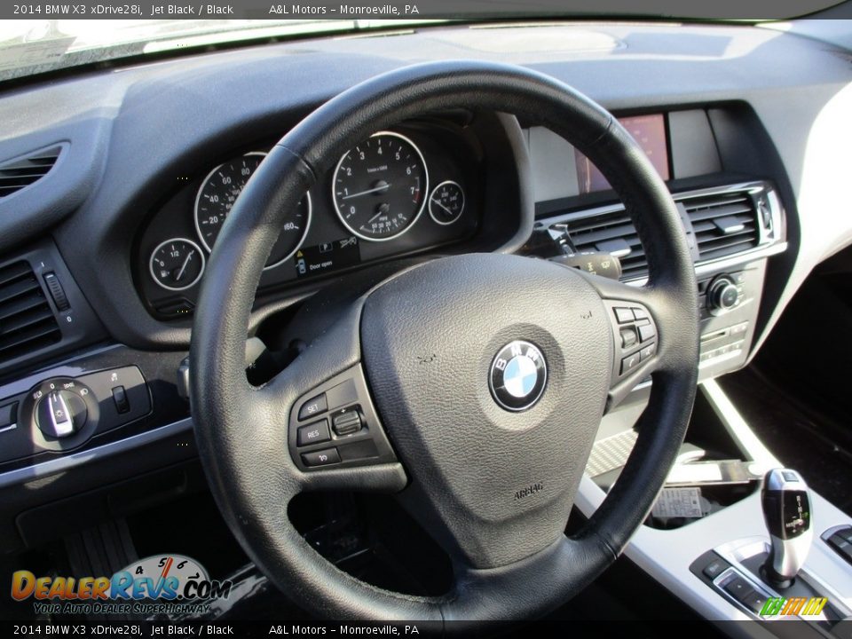 2014 BMW X3 xDrive28i Jet Black / Black Photo #13