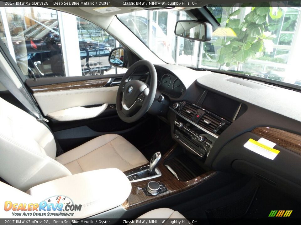 2017 BMW X3 xDrive28i Deep Sea Blue Metallic / Oyster Photo #5