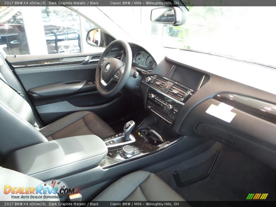 Black Interior - 2017 BMW X4 xDrive28i Photo #5