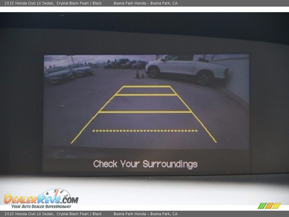 2015 Honda Civic LX Sedan Crystal Black Pearl / Black Photo #19