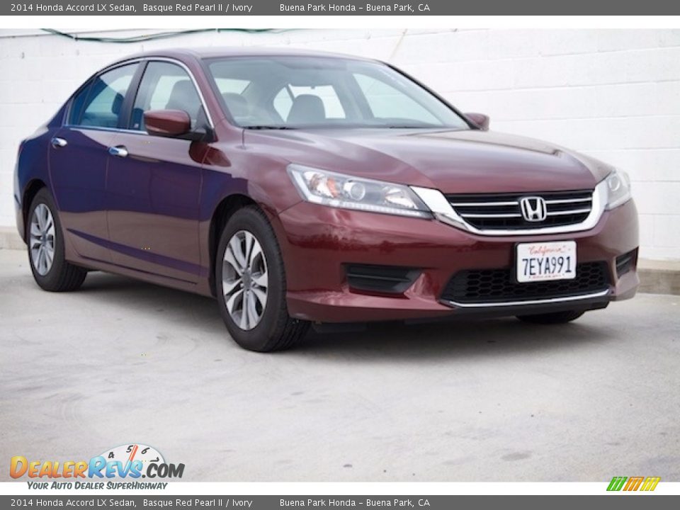 2014 Honda Accord LX Sedan Basque Red Pearl II / Ivory Photo #1