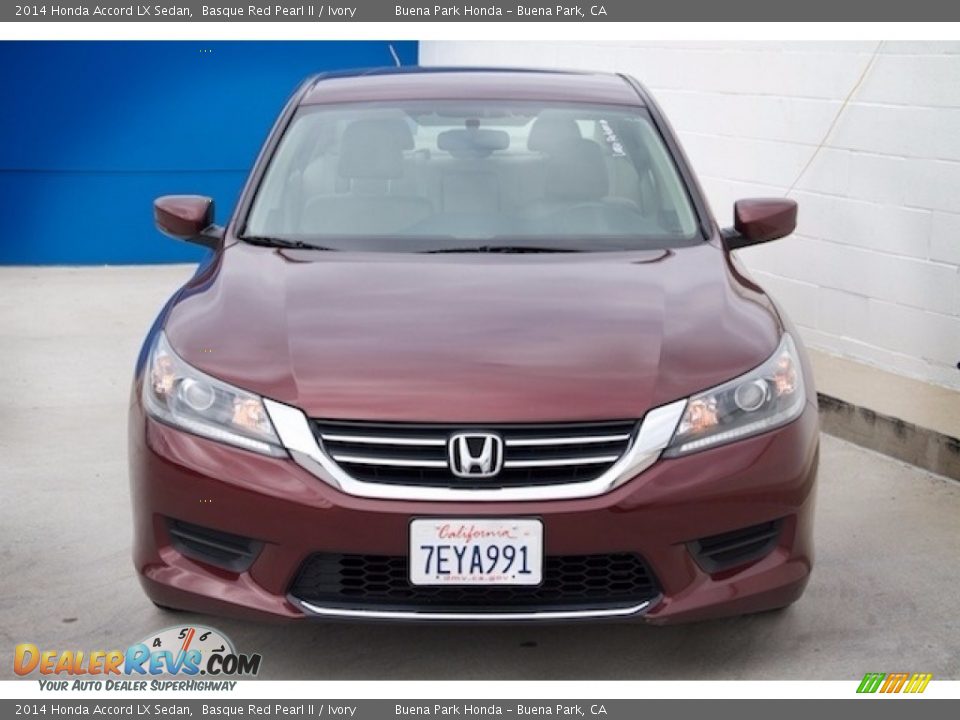 2014 Honda Accord LX Sedan Basque Red Pearl II / Ivory Photo #7