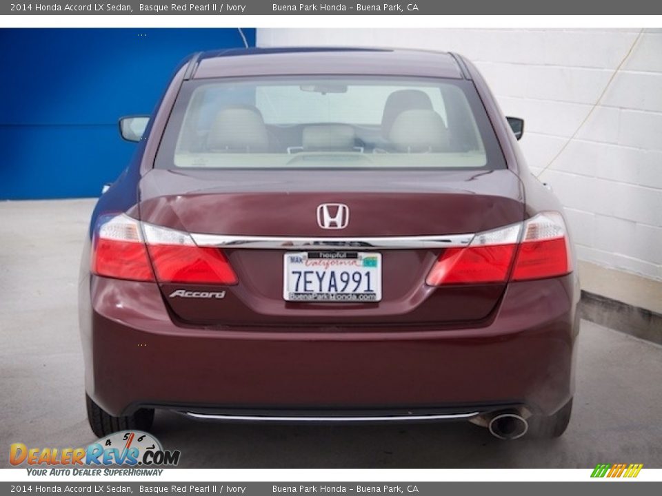 2014 Honda Accord LX Sedan Basque Red Pearl II / Ivory Photo #9