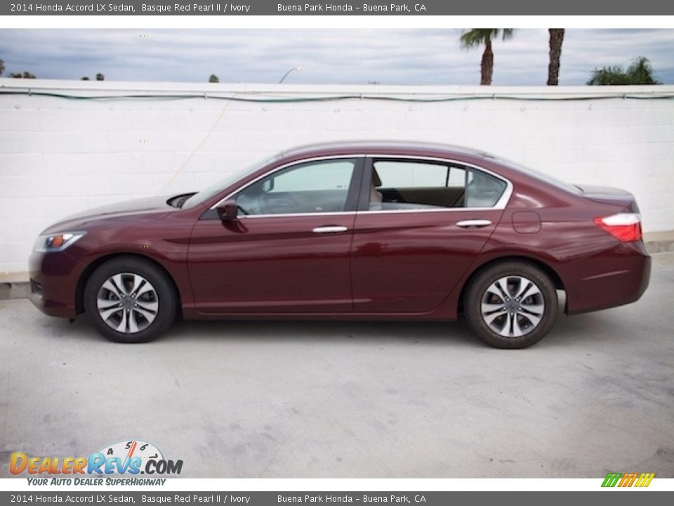 2014 Honda Accord LX Sedan Basque Red Pearl II / Ivory Photo #10