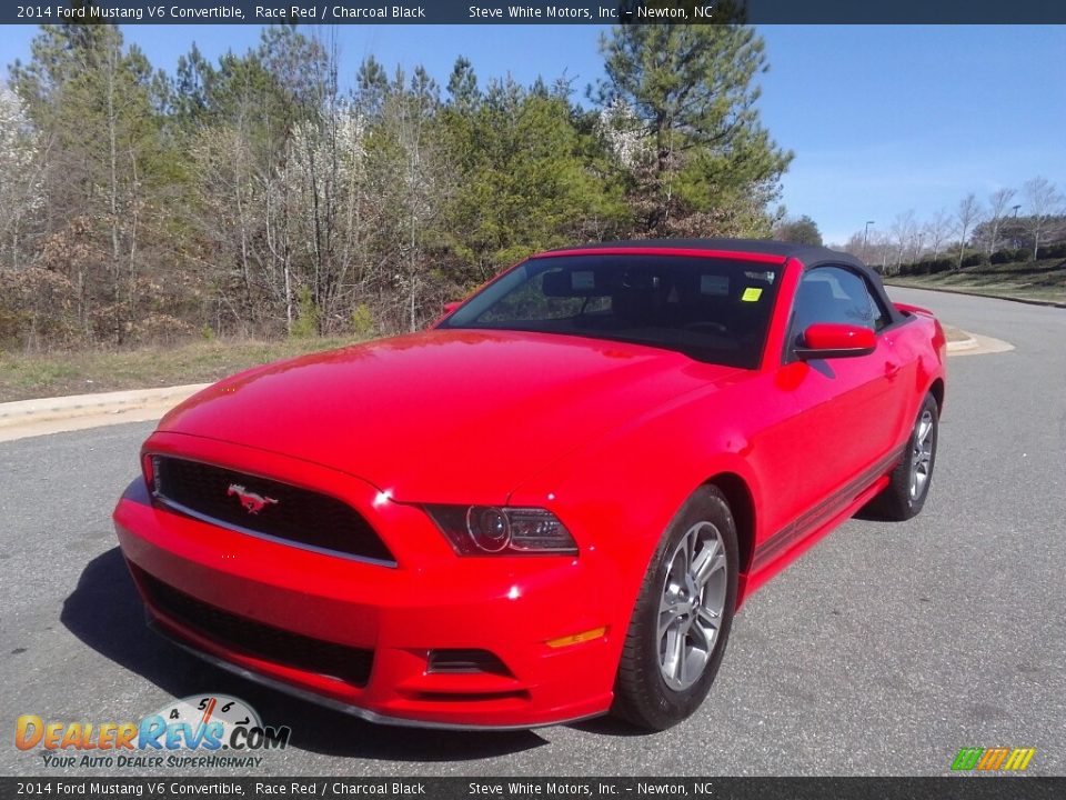 2014 Ford Mustang V6 Convertible Race Red / Charcoal Black Photo #2